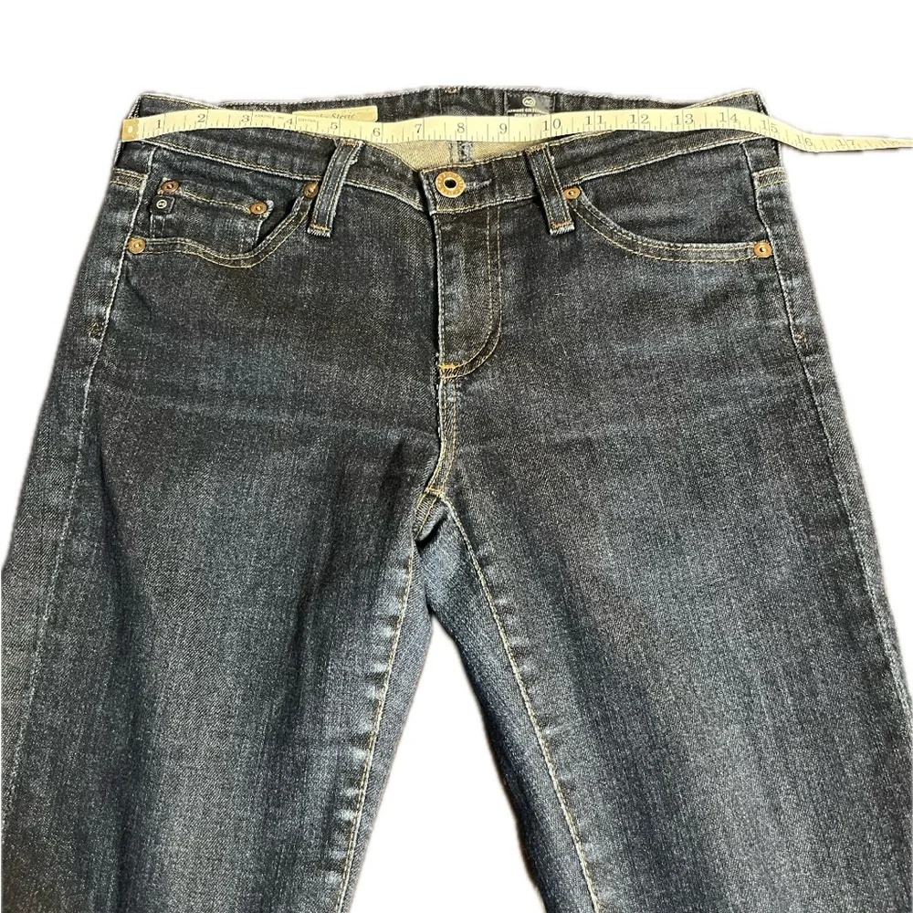 Adriano Goldschmied woman’s blue jeans pants slim straight The Stevie 28R